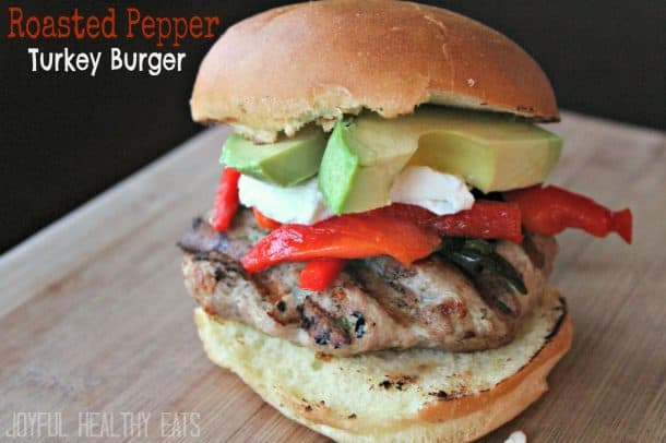 roastedpepperturkeyburger