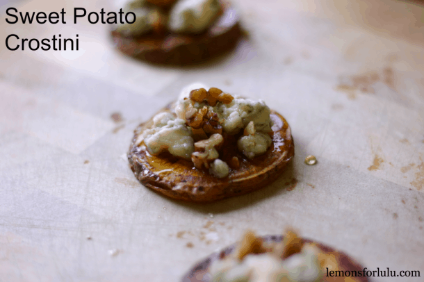 Sweet potato crostini