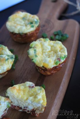 Image of Mini Pancetta Goat Cheese Frittatas