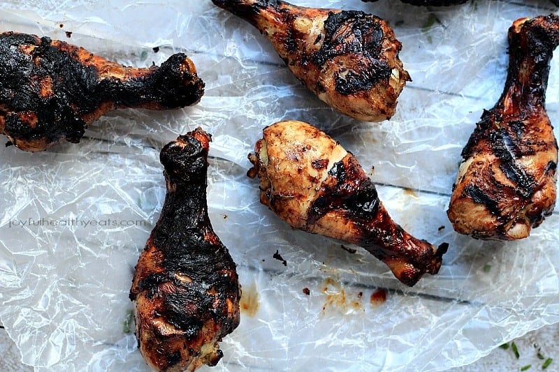 Sweet Savory Balsamic Glazed Grilled Chicken ... these are to die for! | purewellnessjourneyclub.com #paleo #glutenfree