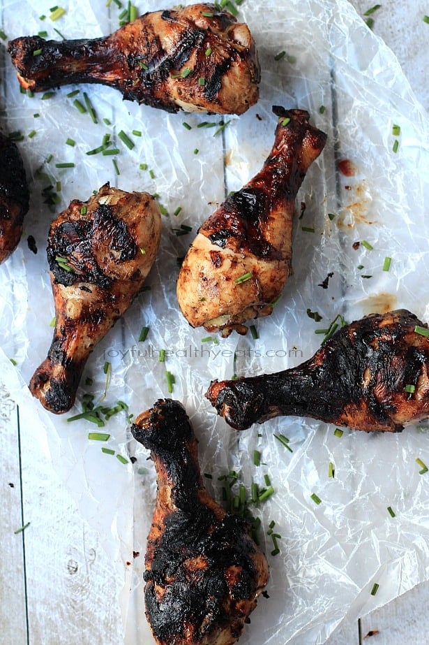 Sweet Savory Balsamic Glazed Grilled Chicken ... these are to die for! | purewellnessjourneyclub.com #paleo #glutenfree