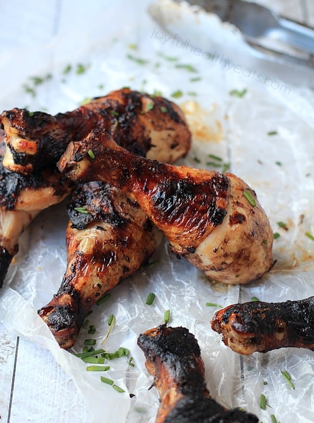 Sweet Savory Balsamic Glazed Grilled Chicken ... these are to die for! | purewellnessjourneyclub.com #paleo #glutenfree