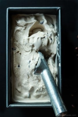 My wildest dessert dreams can true with this Espresso Chocolate Chip Ice Cream; its dairy free, sugar free and absolutely amazing! Win! | purewellnessjourneyclub.com #paleo