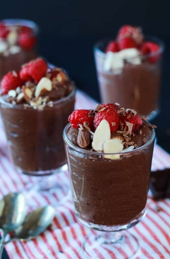 Chia Pudding, made with coconut milk, dates, darkc chocolate, and chia seeds! Perfect for a Valentine's Day Sweet Treat! | purewellnessjourneyclub.com #dessert #vegan #dairyfree #sugarfree