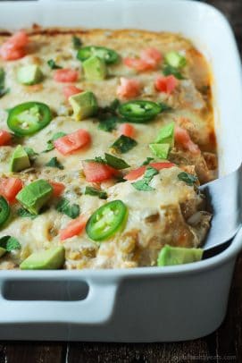 Image of Chicken Enchilada with Creamy Green Chili Sauce