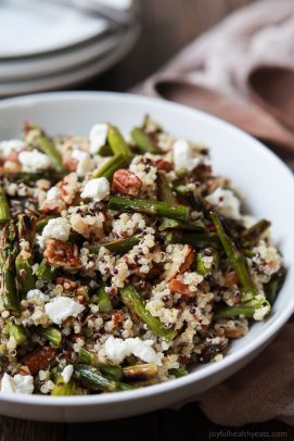 Creamy Goat Cheese Asparagus Quinoa Salad - web-5