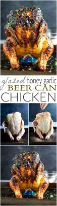Pinterest image for beer can chicken.