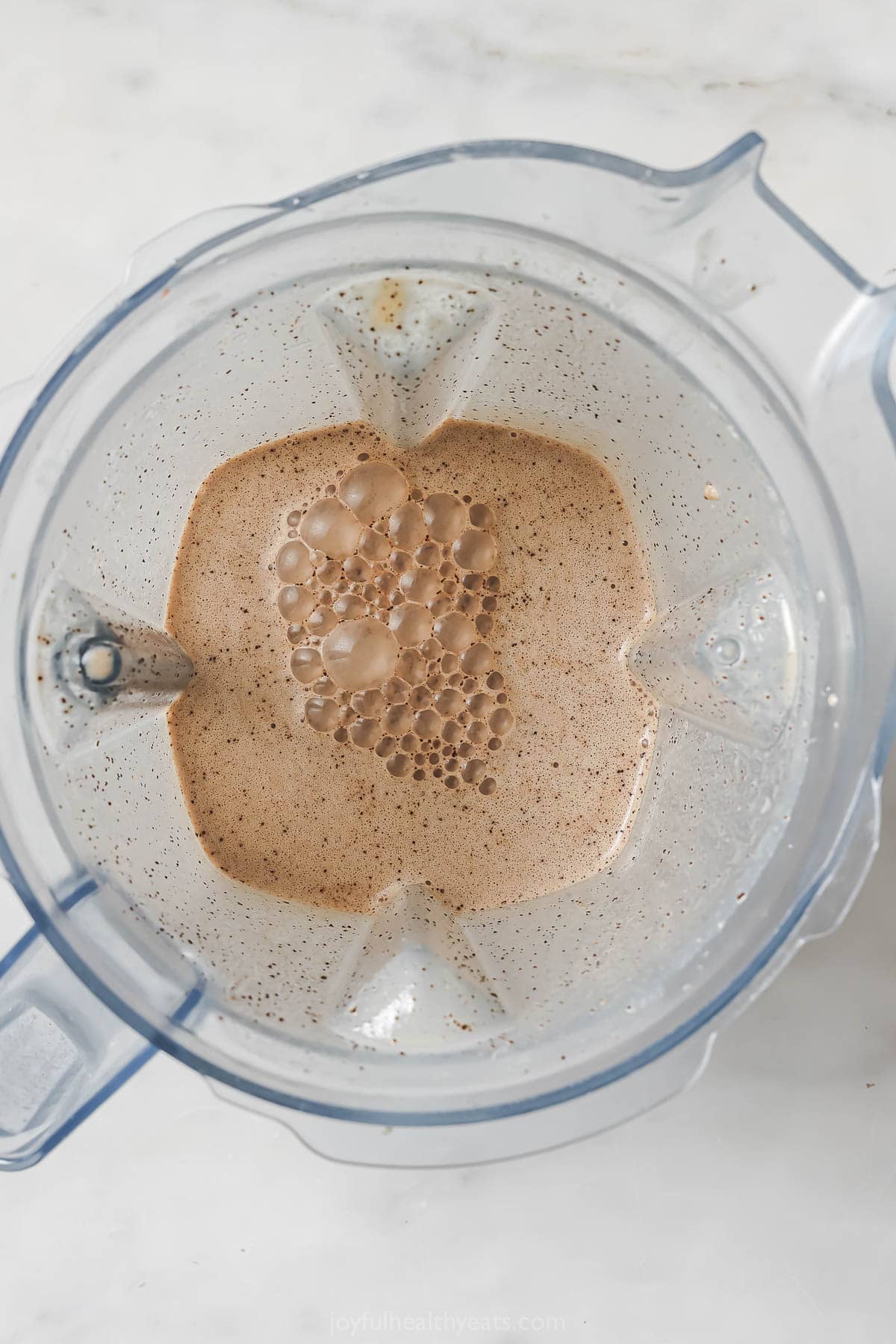 Blended smoothie. 