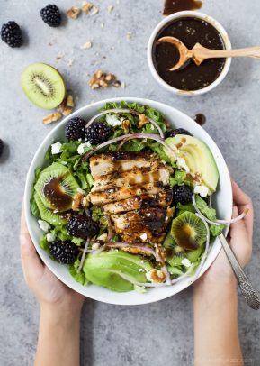 Image of Blackberry Kiwi Balsamic Chicken Salad