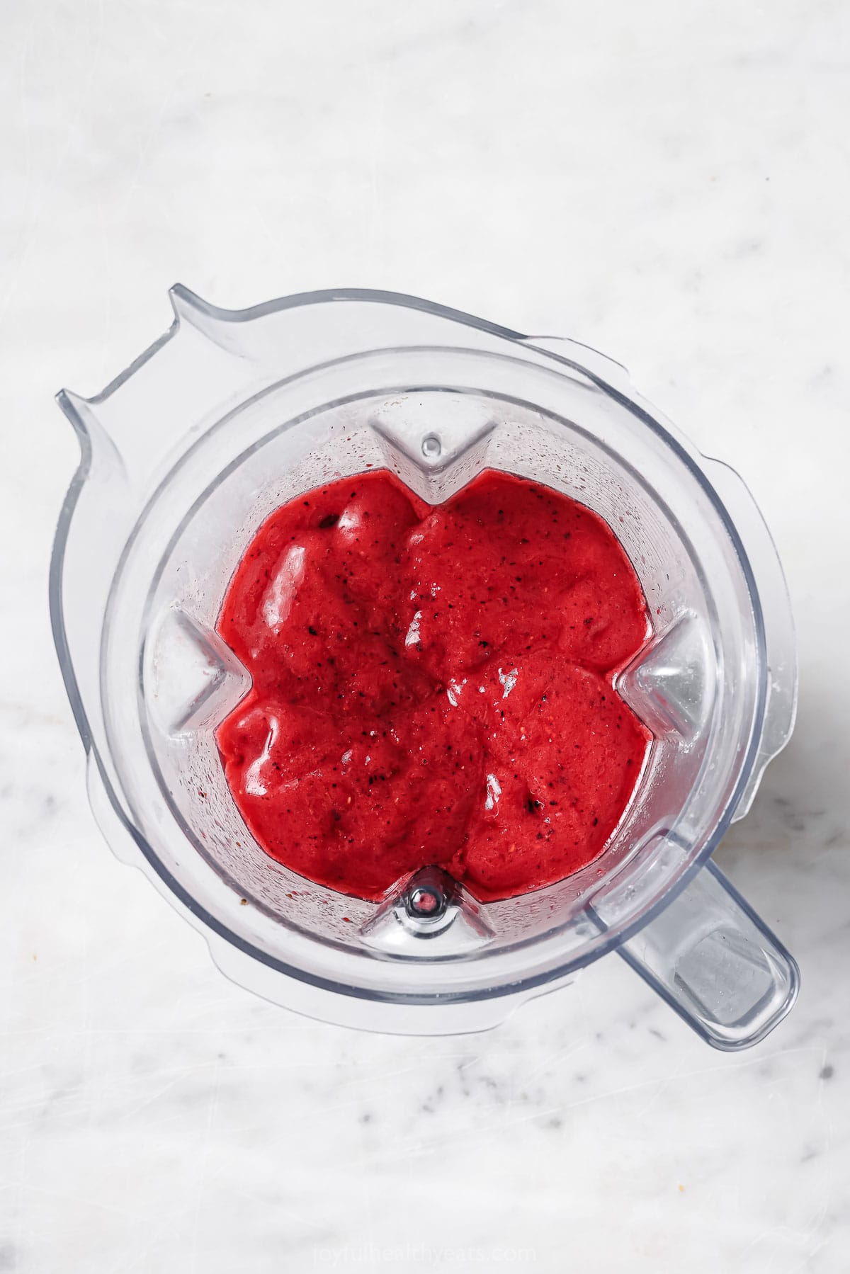 Margarita mixture in the blender. 