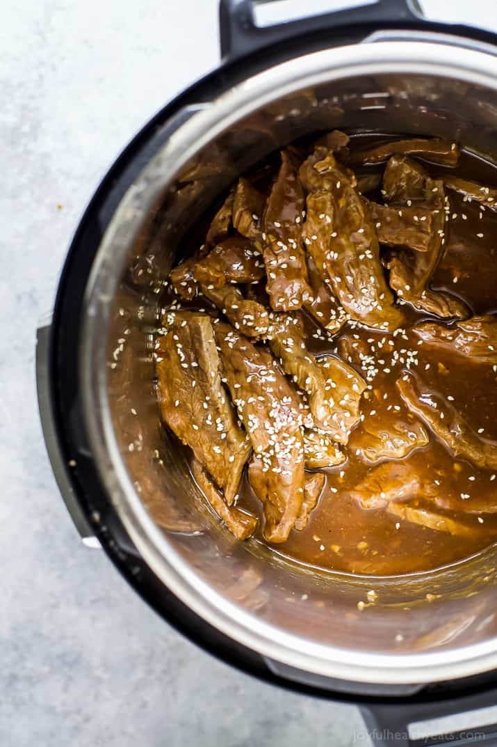 Korean beef in Instant Pot