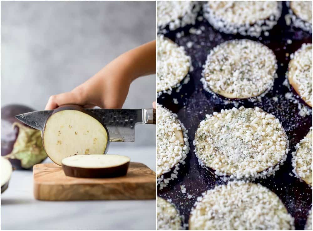 how to make crispy baked eggplant