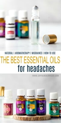 Collage for the Best Essential Oils for Headaches