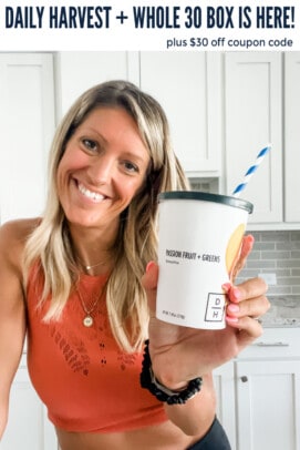 pinterest image for Daily Harvest NEW Plant-based Whole 30 Box