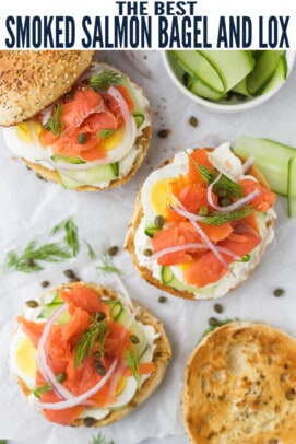 pinterest image for Bagel and Lox - A 5-Minute Breakfast!