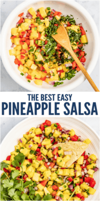 pinterest image for Pineapple Salsa