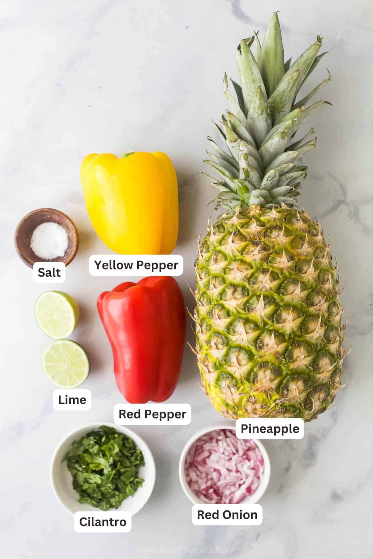 Ingredients for Avocado Burger.