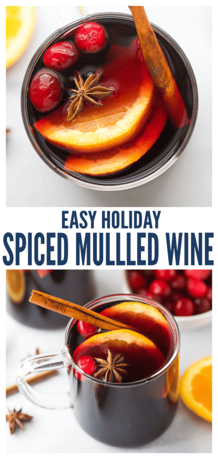 pinterest image for Spiced Mulled Wine
