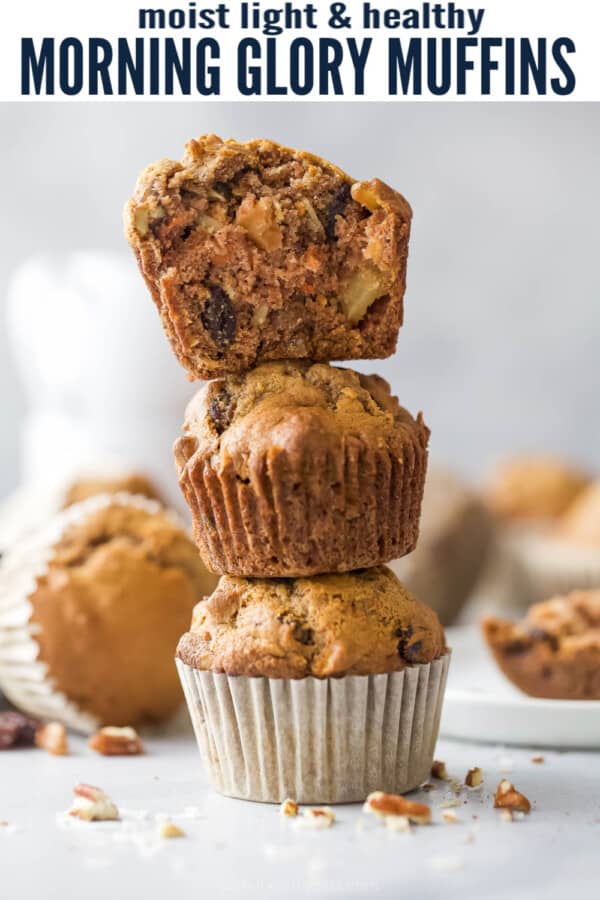 pinterest image for Morning Glory Muffins