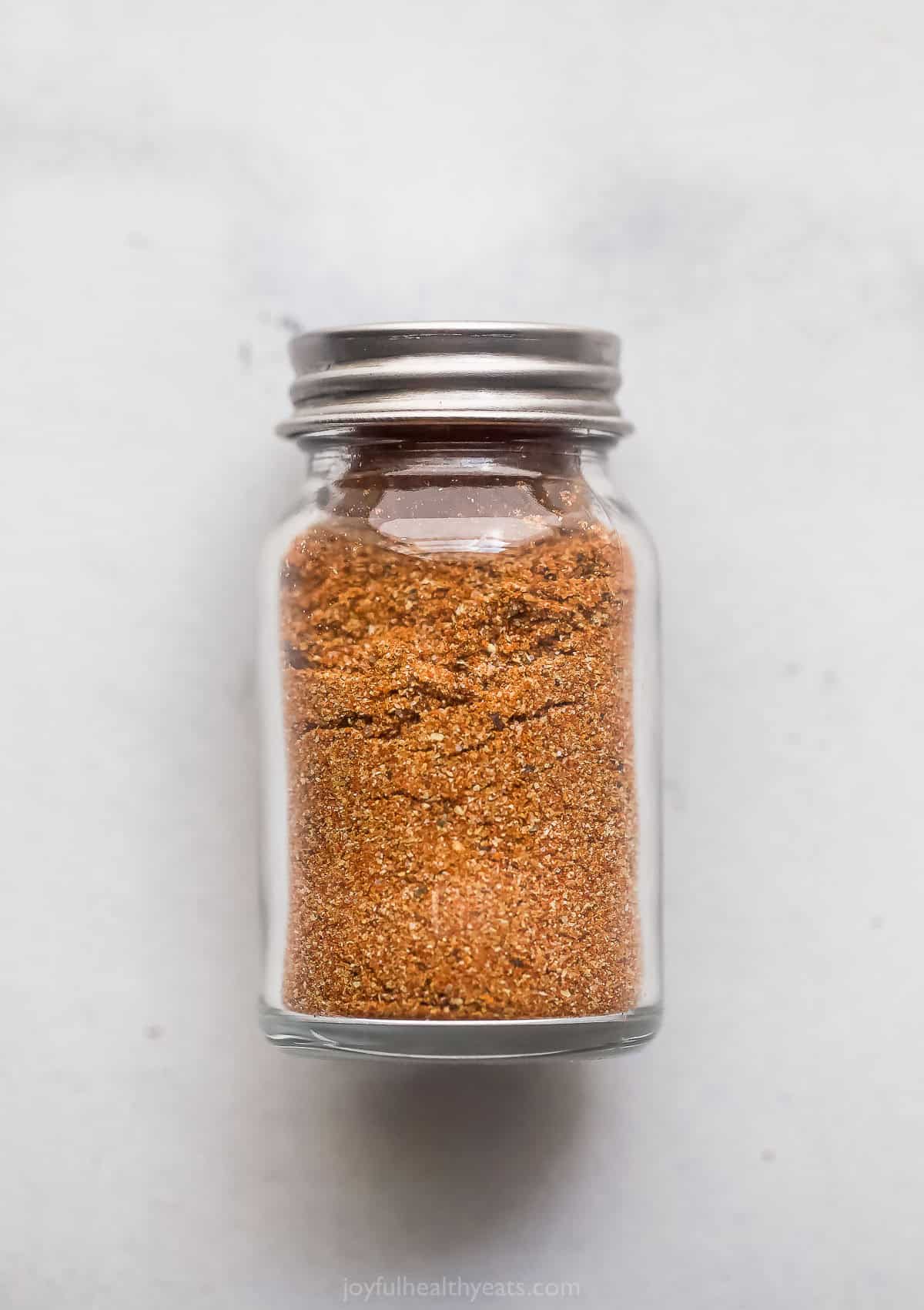 Buffalo chicken spice rub in jar with metal lid
