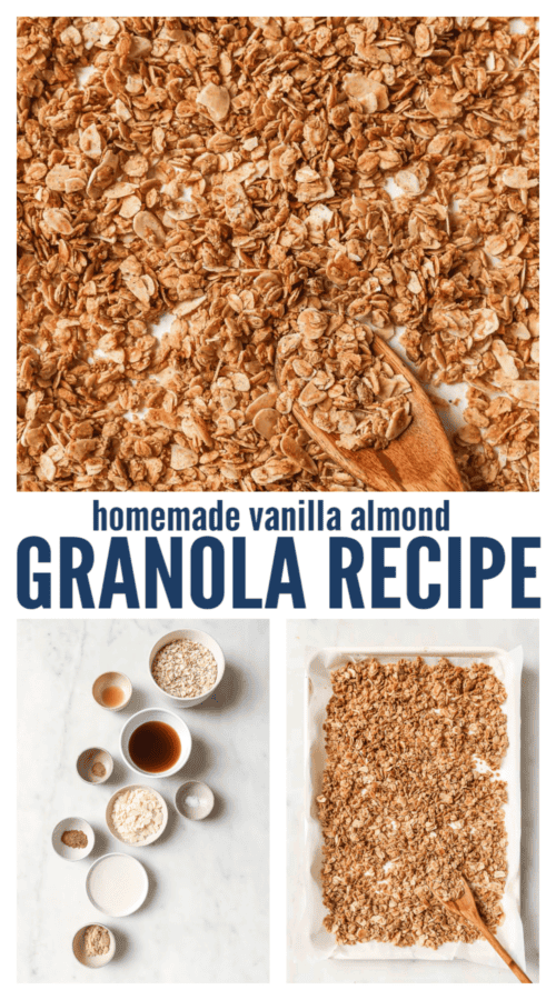 pinterest image for How to Make Homemade Granola