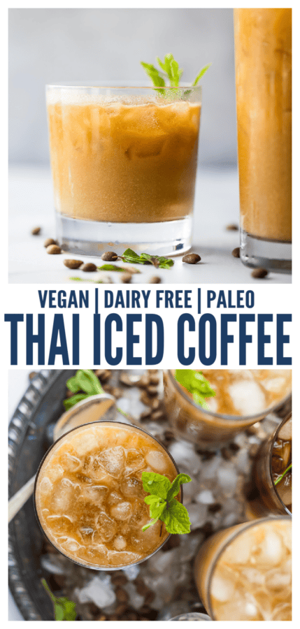 pinterest image for Lightened Up Thai Iced Coffee